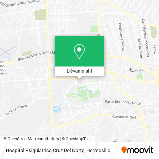 Mapa de Hospital Psiquiatrico Cruz Del Norte