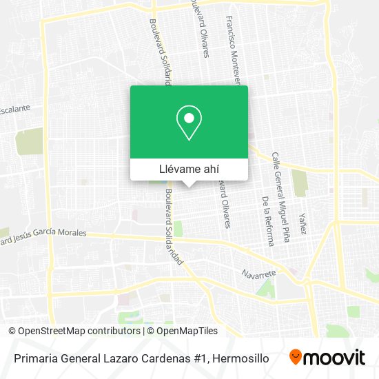 Mapa de Primaria General Lazaro Cardenas #1