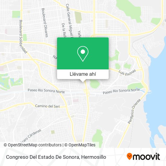 Mapa de Congreso Del Estado De Sonora
