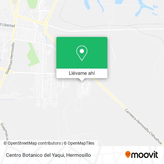 Mapa de Centro Botanico del Yaqui