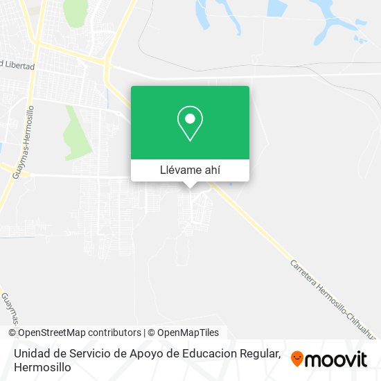 Mapa de Unidad de Servicio de Apoyo de Educacion Regular