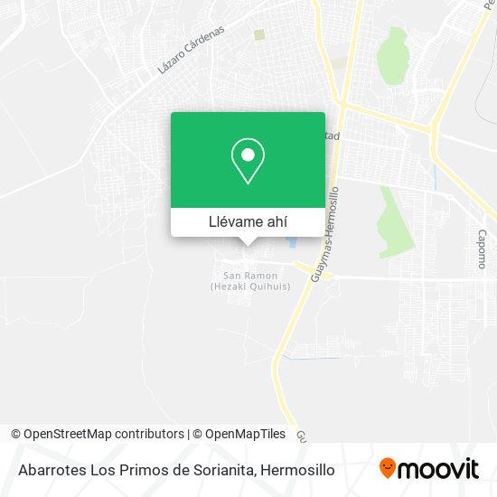 Mapa de Abarrotes Los Primos de Sorianita