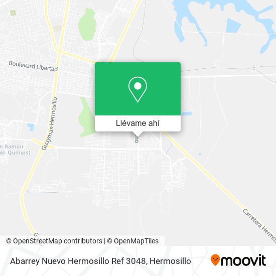 Mapa de Abarrey Nuevo Hermosillo Ref 3048