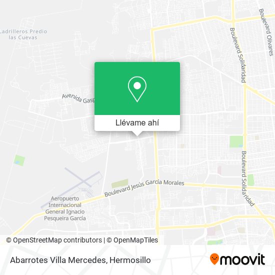 Mapa de Abarrotes Villa Mercedes