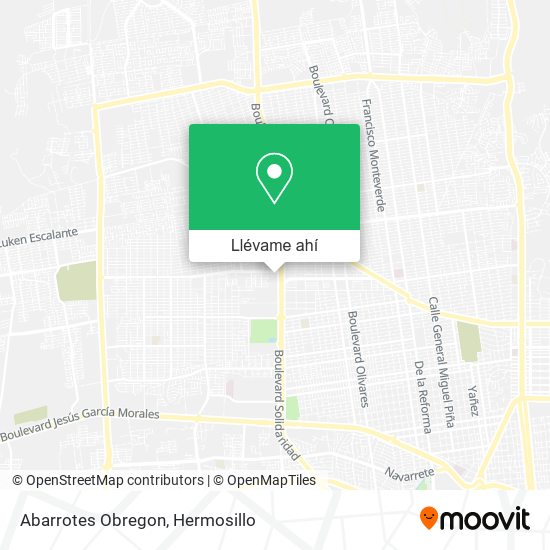 Mapa de Abarrotes Obregon