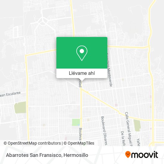 Mapa de Abarrotes San Fransisco