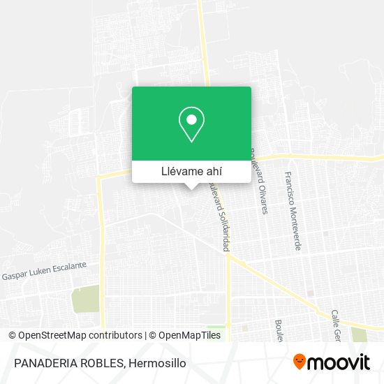 Mapa de PANADERIA ROBLES