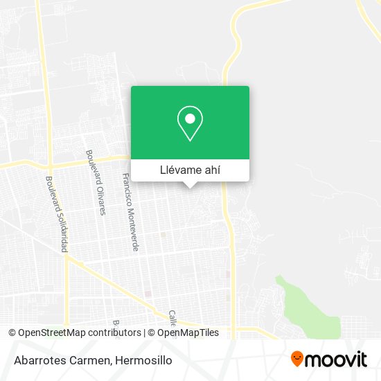 Mapa de Abarrotes Carmen