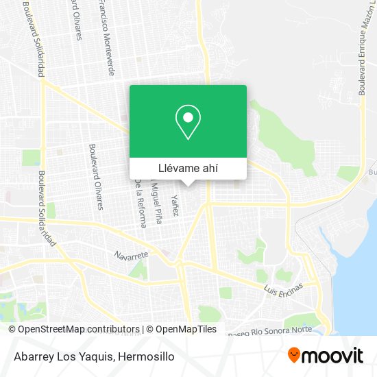 Mapa de Abarrey Los Yaquis