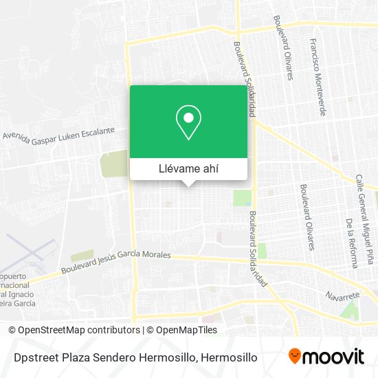 Mapa de Dpstreet Plaza Sendero Hermosillo