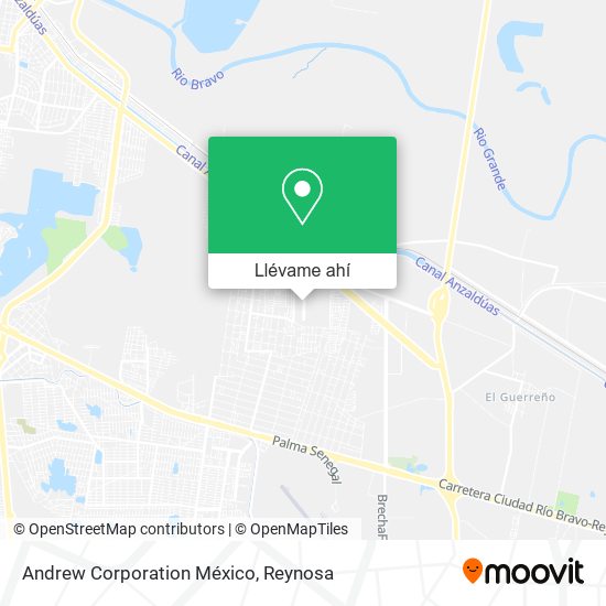 Mapa de Andrew Corporation México