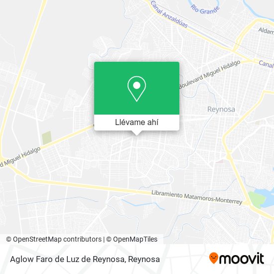 Mapa de Aglow Faro de Luz de Reynosa