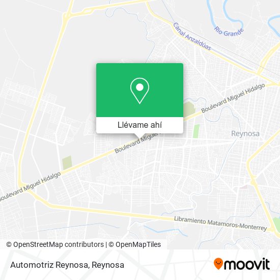 Mapa de Automotriz Reynosa