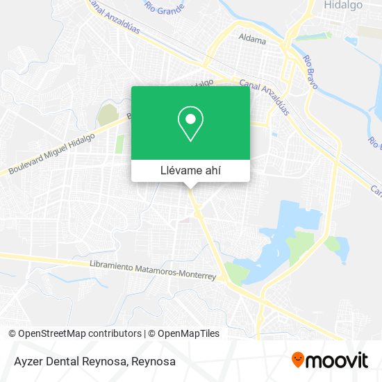 Mapa de Ayzer Dental Reynosa