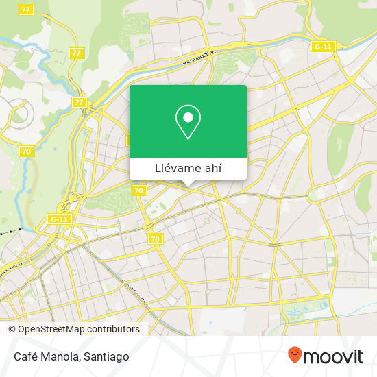 Mapa de Café Manola
