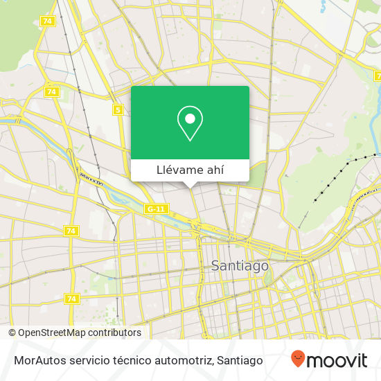 Mapa de MorAutos servicio técnico automotriz