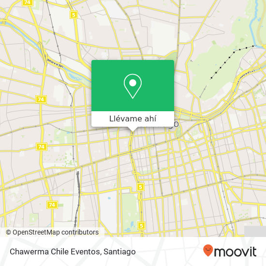 Mapa de Chawerma Chile Eventos