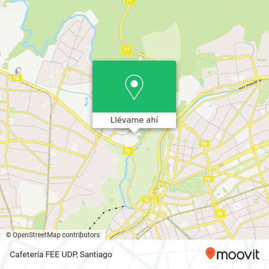 Mapa de Cafetería FEE UDP