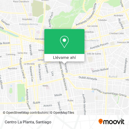 Mapa de Centro La Planta