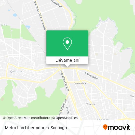 Mapa de Metro Los Libertadores