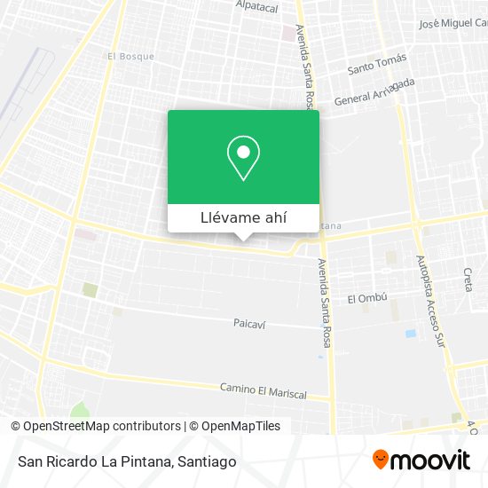 Mapa de San Ricardo La Pintana