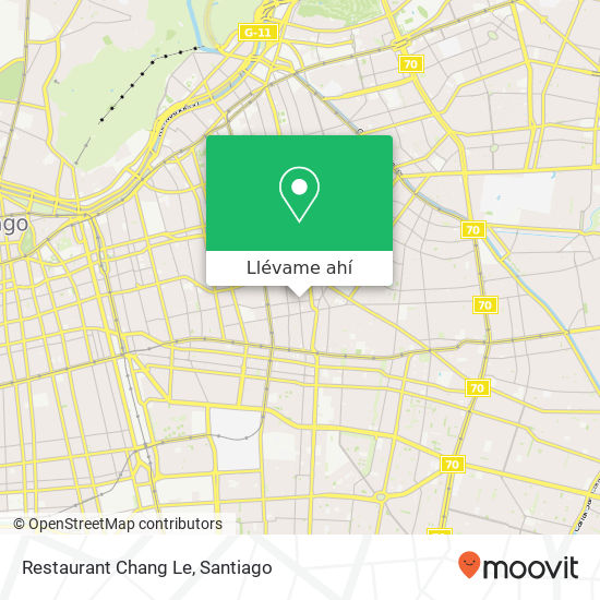 Mapa de Restaurant Chang Le