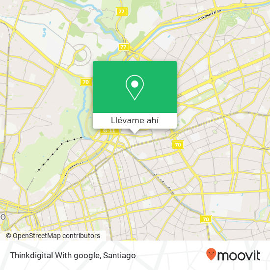 Mapa de Thinkdigital With google