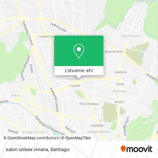 Mapa de salon unisex viviana