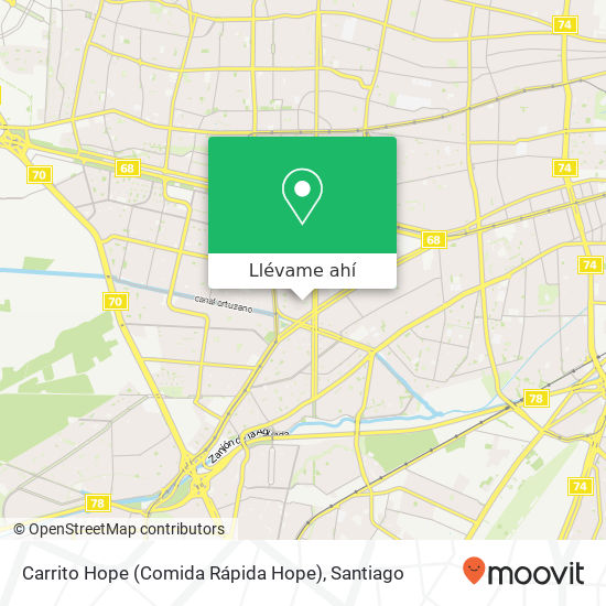 Mapa de Carrito Hope (Comida Rápida Hope)