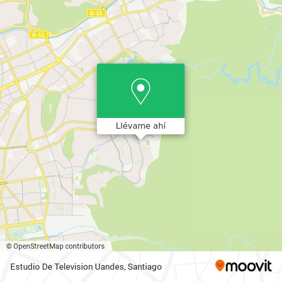 Mapa de Estudio De Television Uandes