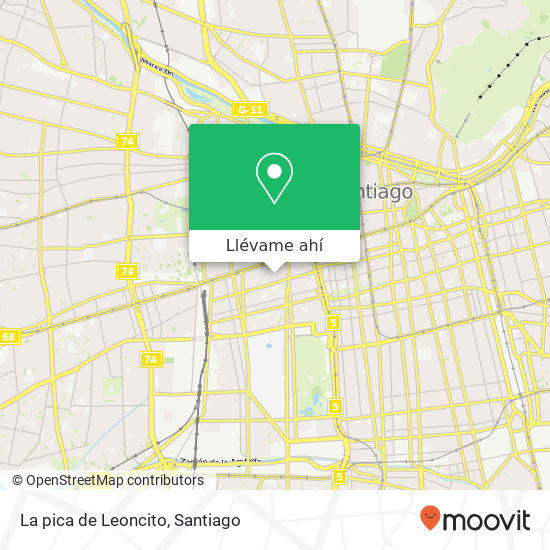 Mapa de La pica de Leoncito