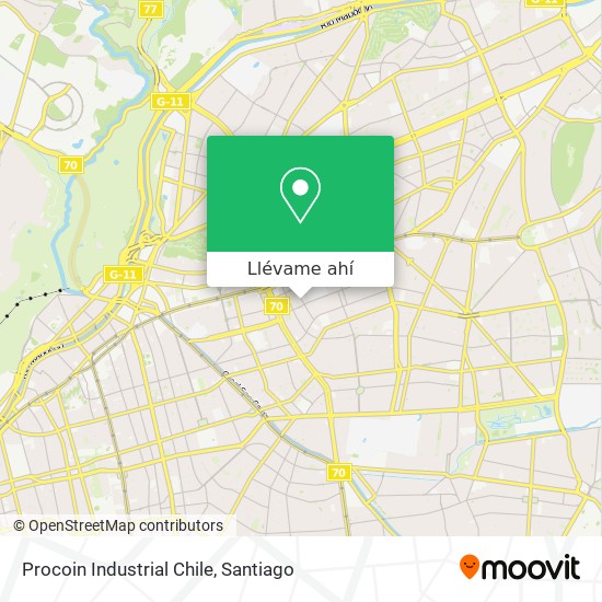 Mapa de Procoin Industrial Chile