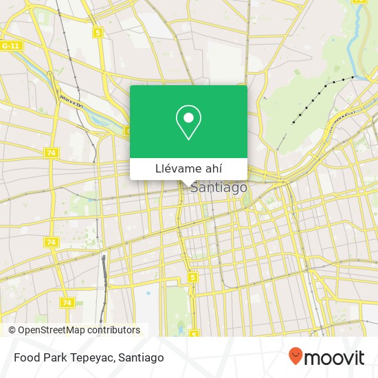Mapa de Food Park Tepeyac