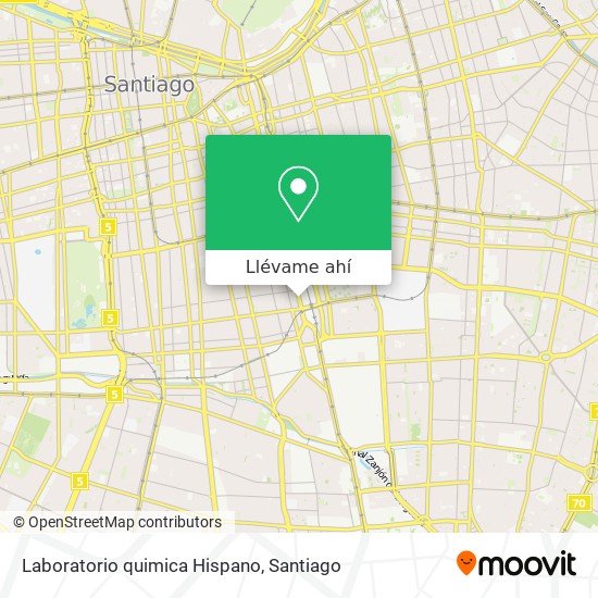 Mapa de Laboratorio quimica Hispano