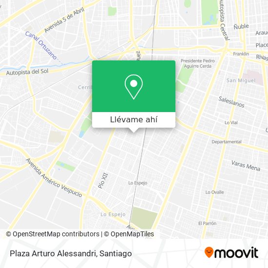 Mapa de Plaza Arturo Alessandri