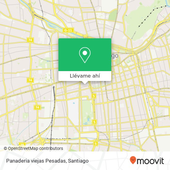 Mapa de Panaderia viejas Pesadas