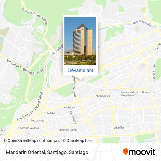 Mapa de Mandarin Oriental, Santiago