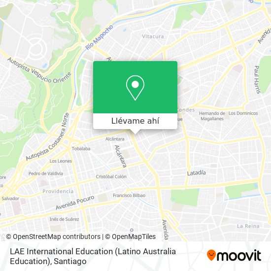 Mapa de LAE International Education (Latino Australia Education)