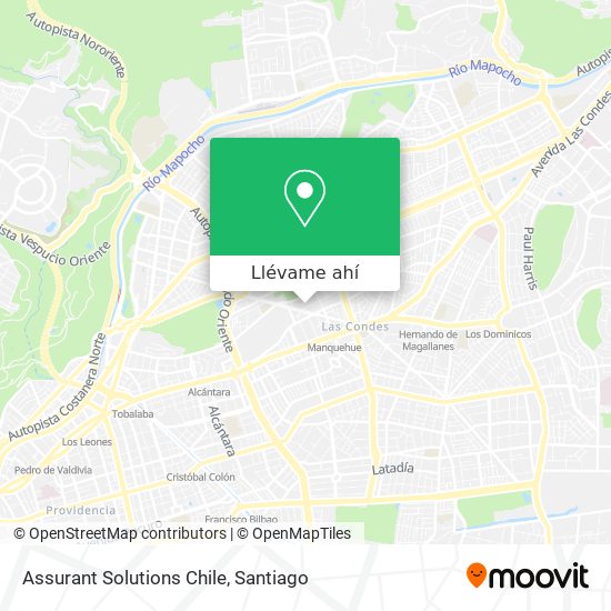 Mapa de Assurant Solutions Chile