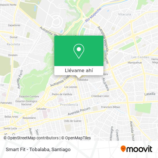 Mapa de Smart Fit - Tobalaba