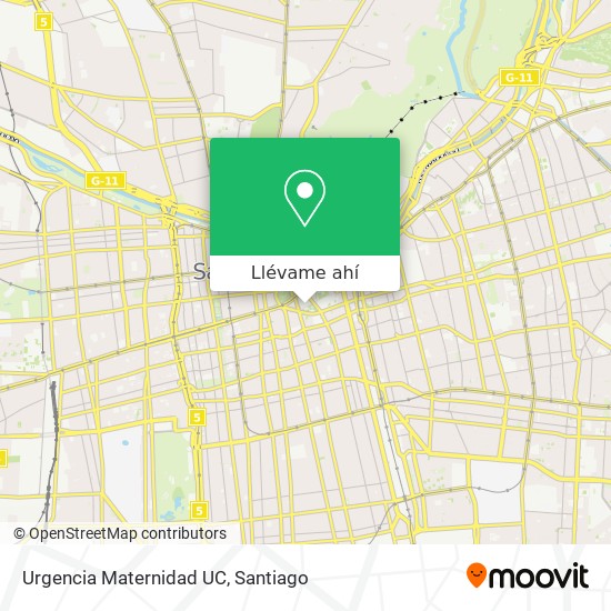 Mapa de Urgencia Maternidad UC