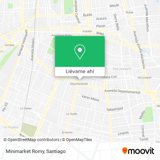 Mapa de Minimarket Romy