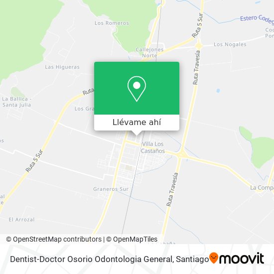 Mapa de Dentist-Doctor Osorio Odontologia General