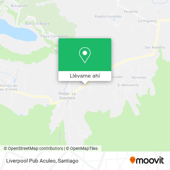 Mapa de Liverpool Pub Aculeo
