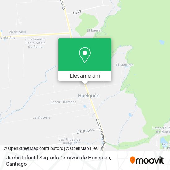 Mapa de Jardín Infantil Sagrado Corazon de Huelquen