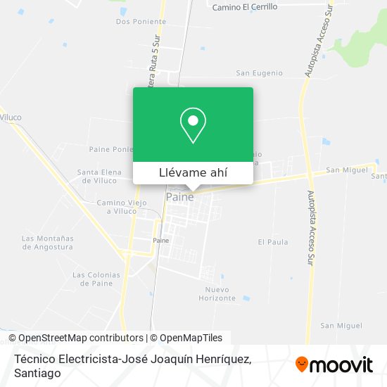 Mapa de Técnico Electricista-José Joaquín Henríquez