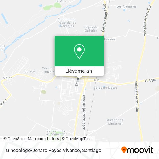 Mapa de Ginecologo-Jenaro Reyes Vivanco