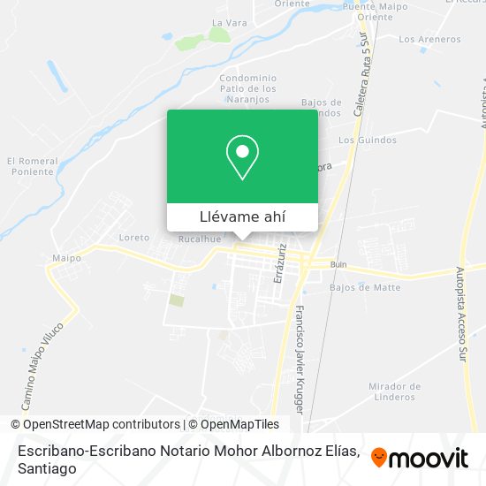 Mapa de Escribano-Escribano Notario Mohor Albornoz Elías