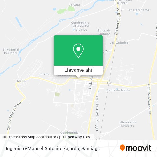 Mapa de Ingeniero-Manuel Antonio Gajardo