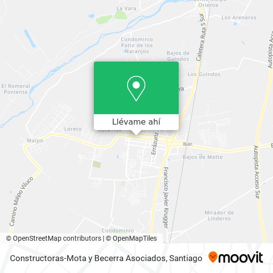 Mapa de Constructoras-Mota y Becerra Asociados